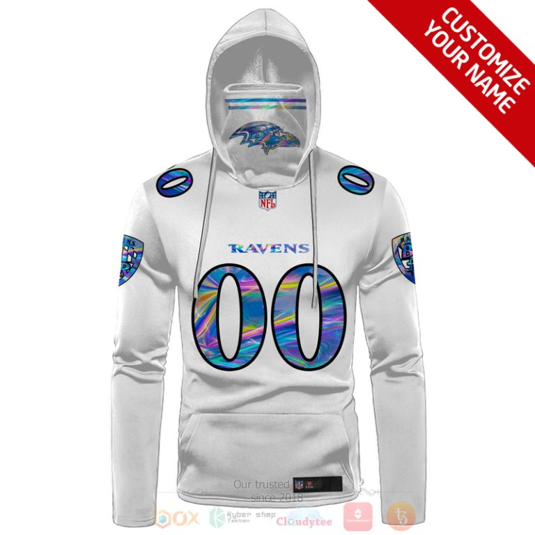 Personalized-Nfl-Baltimore-Ravens-White-Hologram-3D-Hoodie-Mask-2