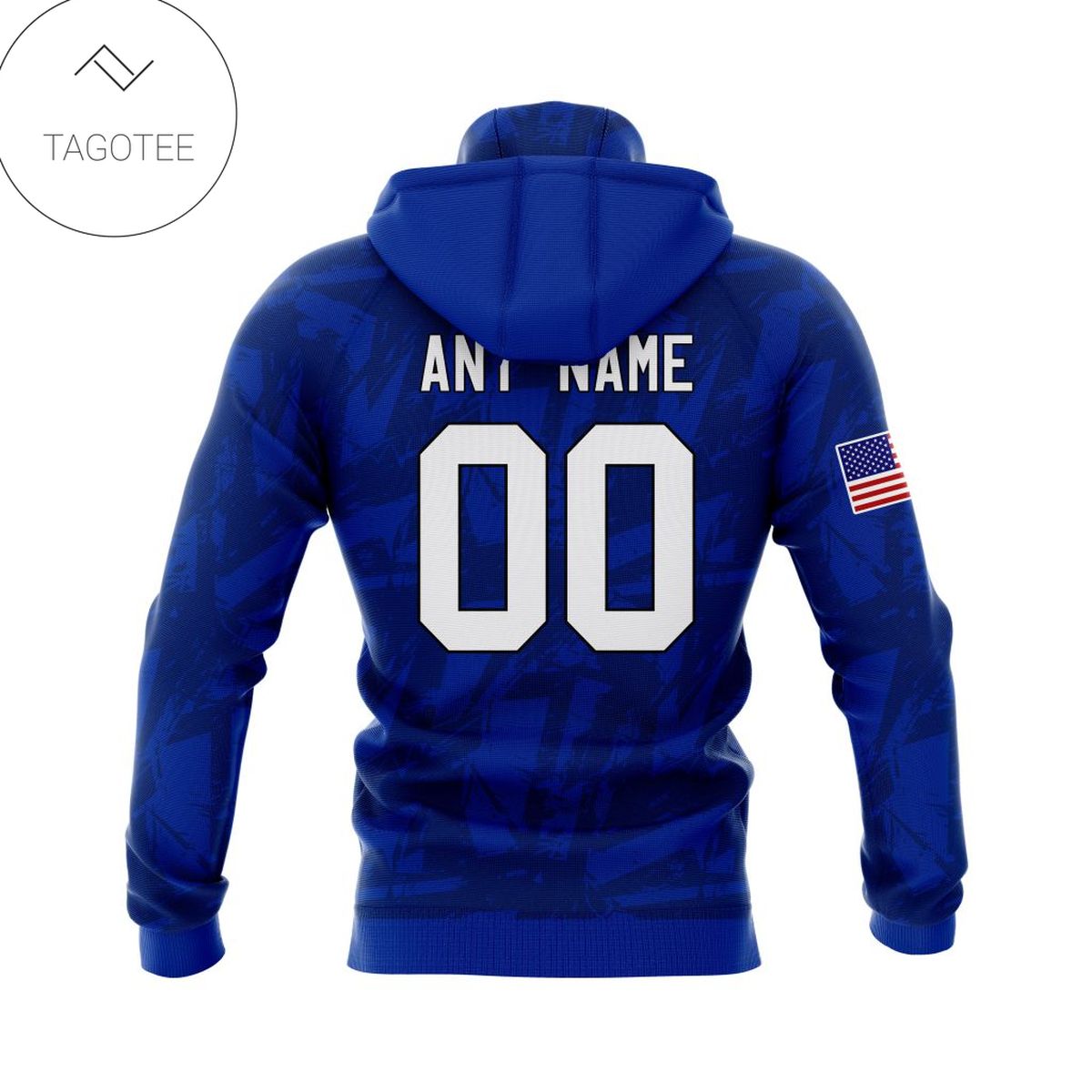 Personalized Nfl Buffalo Bills Name & Number With United States Flag Hoodie Personalized Nfl Buffalo Bills Name & Number With United States Flag Hoodie