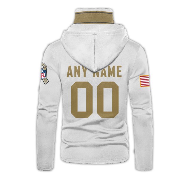 Personalized Nfl Buffalo Bills White 3D Hoodie Mask Personalized Nfl Buffalo Bills White 3D Hoodie Mask