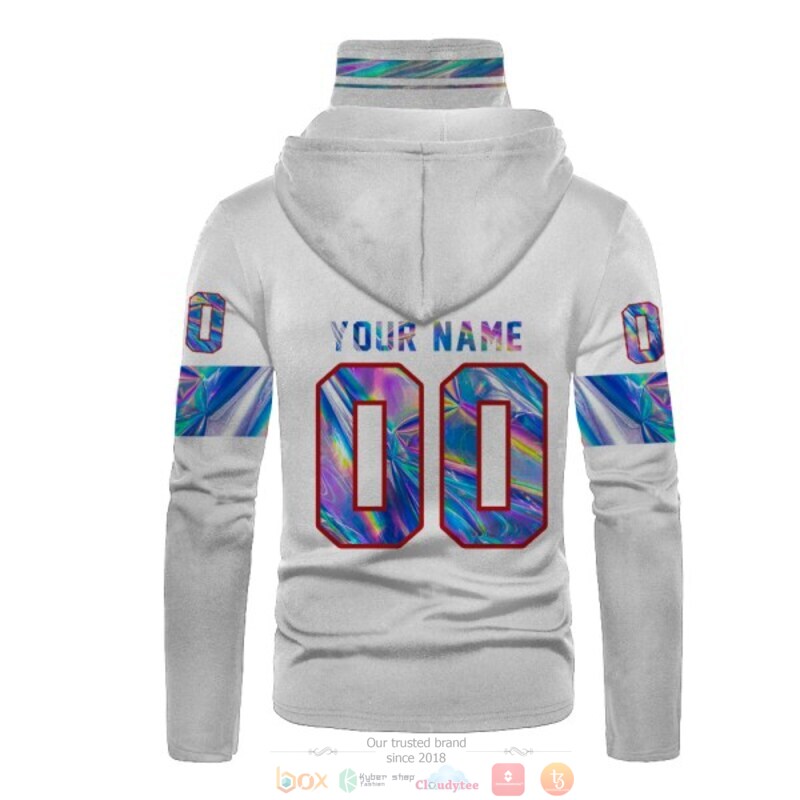 Personalized Nfl Buffalo Bills White Custom 3D Hoodie Mask Personalized Nfl Buffalo Bills White Custom 3D Hoodie Mask