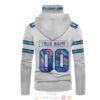 Personalized Nfl Buffalo Bills White Hologram Custom 3D Hoodie Mask