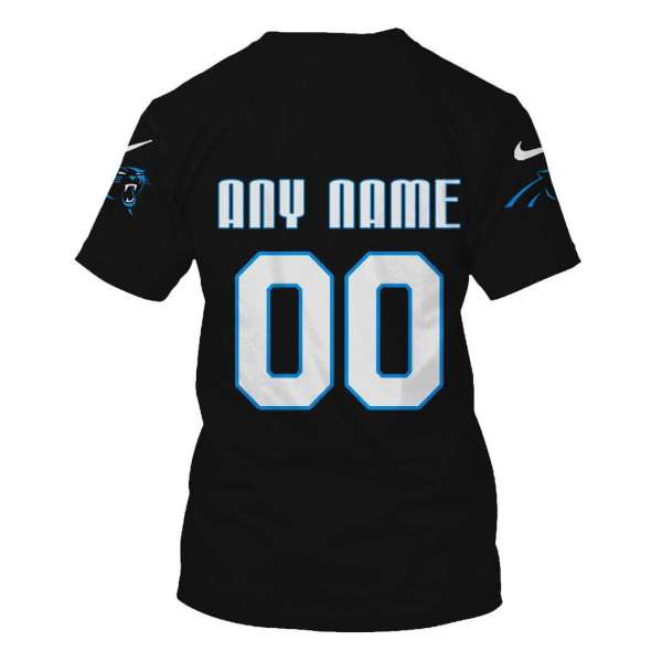Personalized Nfl Carolina Panthers Black 3D Shirt Personalized Nfl Carolina Panthers Black 3D Shirt