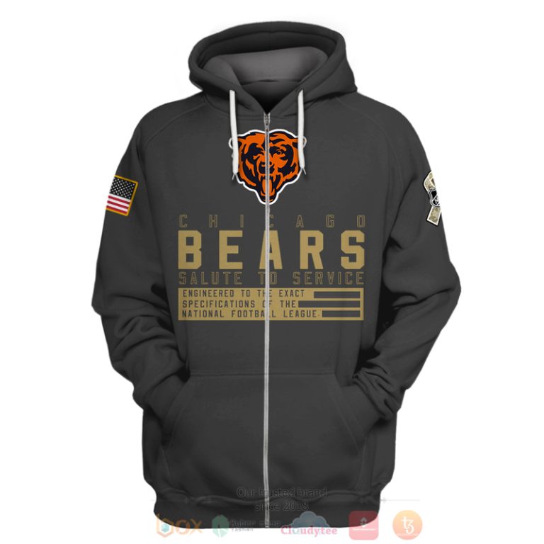 Personalized-Nfl-Chicago-Bears-Salute-To-Service-Black-3D-Hoodie-Shirt-2