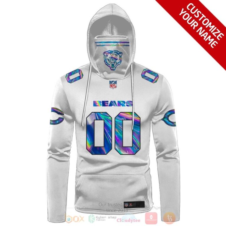 Personalized-Nfl-Chicago-Bears-White-Hologram-3D-Hoodie-Mask-2
