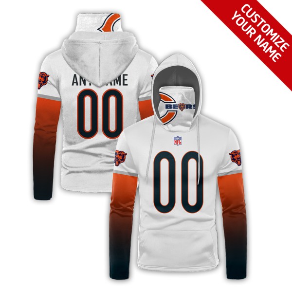 Personalized-Nfl-Chicago-Bears-White-Orange-3D-Hoodie-Mask-1