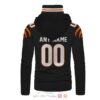 Personalized Nfl Cincinnati Bengals Black Color 3D Hoodie Mask