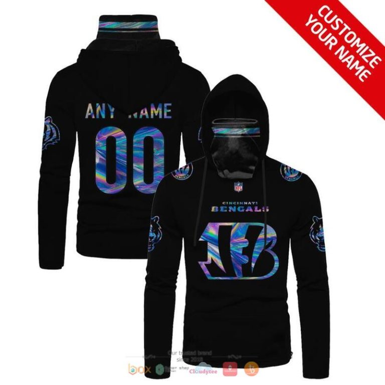 Personalized-Nfl-Cincinnati-Bengals-Black-Hologram-Hoodie-Mask-1