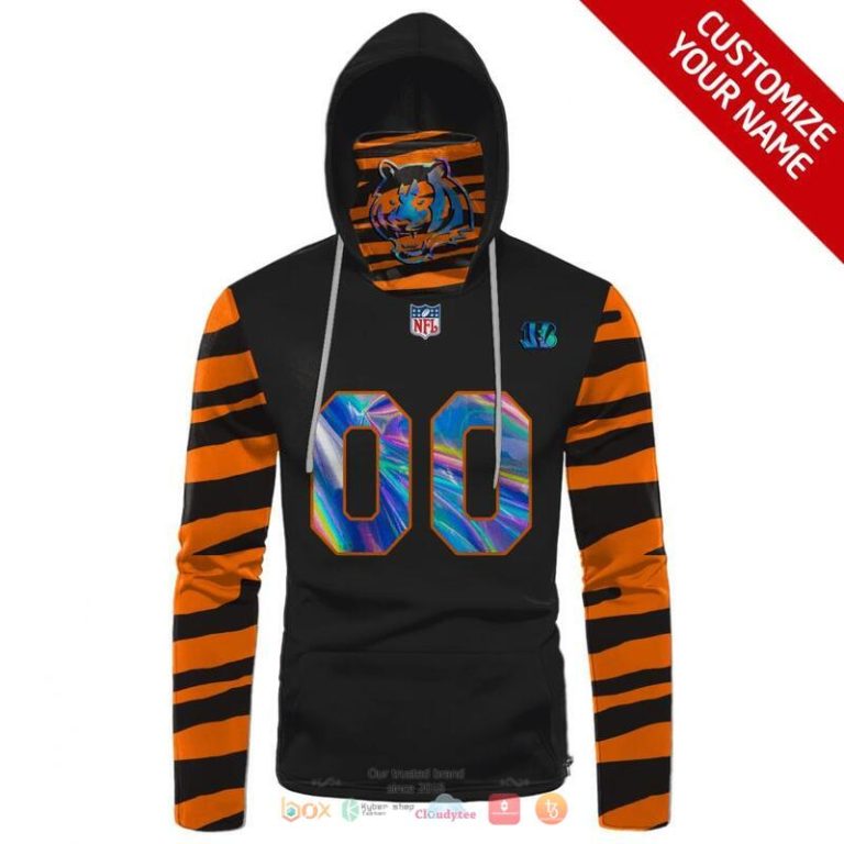 Personalized-Nfl-Cincinnati-Bengals-Black-Orange-Stripe-Hologram-Hoodie-Mask-2