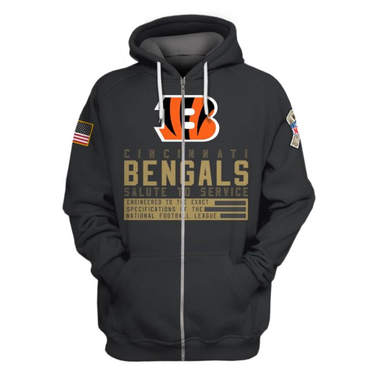 Personalized-Nfl-Cincinnati-Bengals-Black-Salute-To-Service-3D-Shirt-Hoodie-2