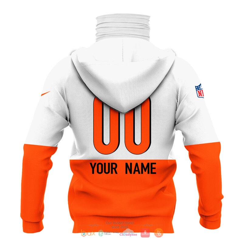 Personalized Nfl Cincinnati Bengals Nike Orange 3D Hoodie Mask Personalized Nfl Cincinnati Bengals Nike Orange 3D Hoodie Mask