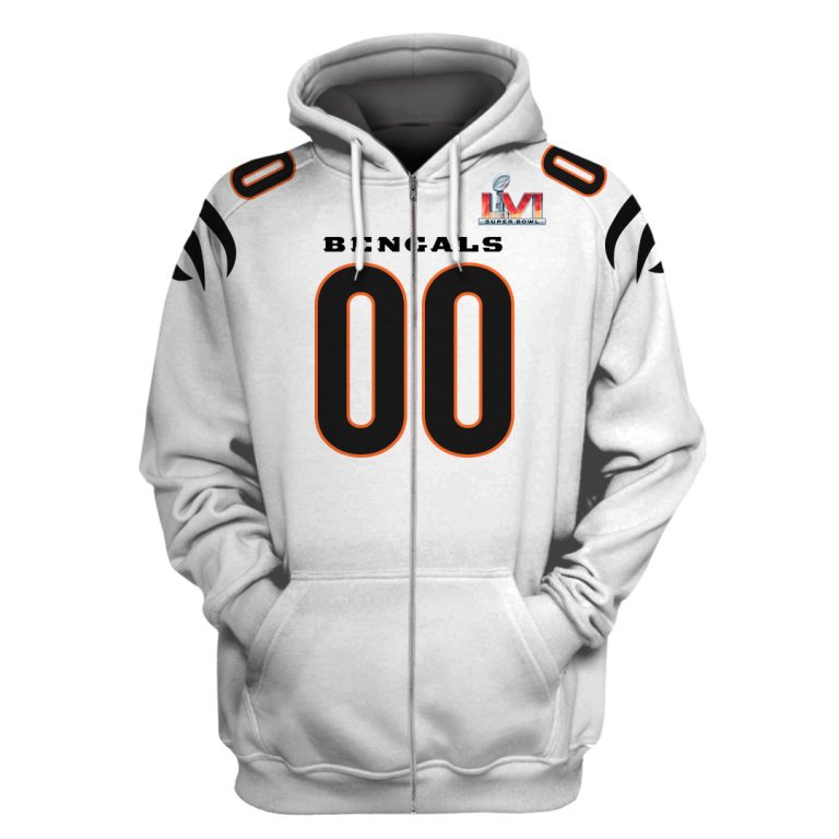 Personalized-Nfl-Cincinnati-Bengals-Super-Bowl-Lvi-White-3D-Shirt-Hoodie-2