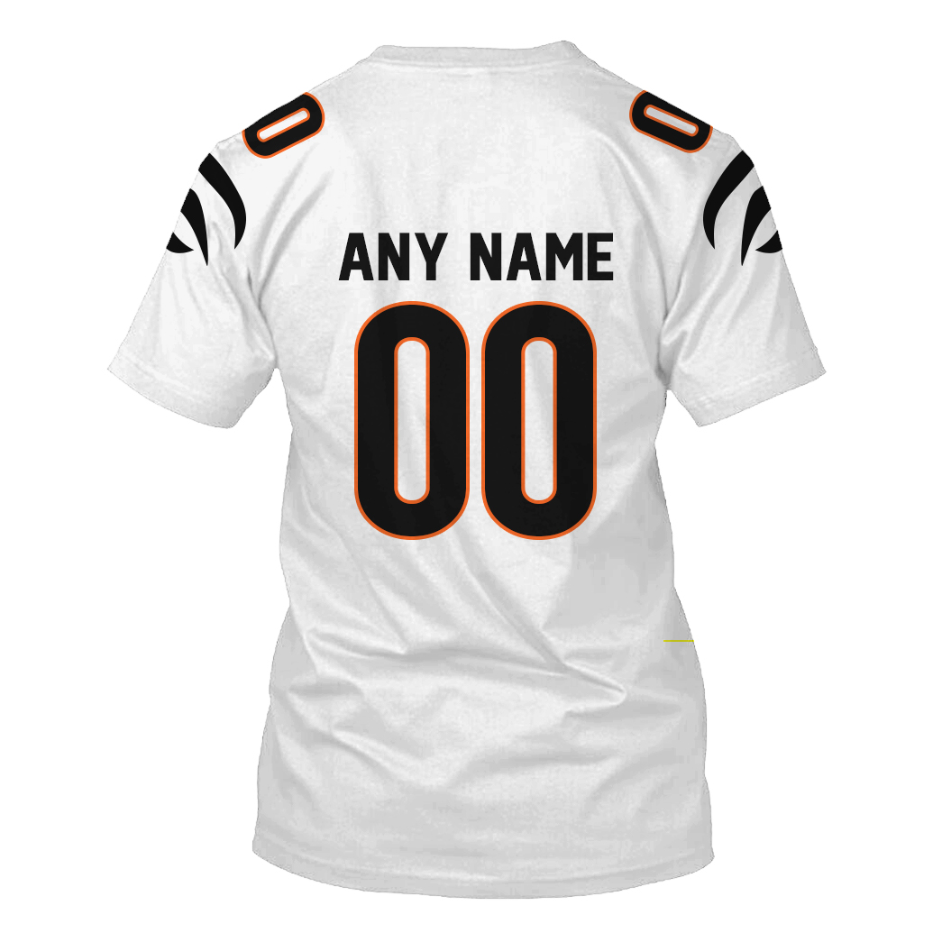 Personalized Nfl Cincinnati Bengals Super Bowl Lvi White 3D Shirt Personalized Nfl Cincinnati Bengals Super Bowl Lvi White 3D Shirt