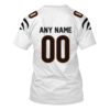 Personalized Nfl Cincinnati Bengals White Color 3D Shirt