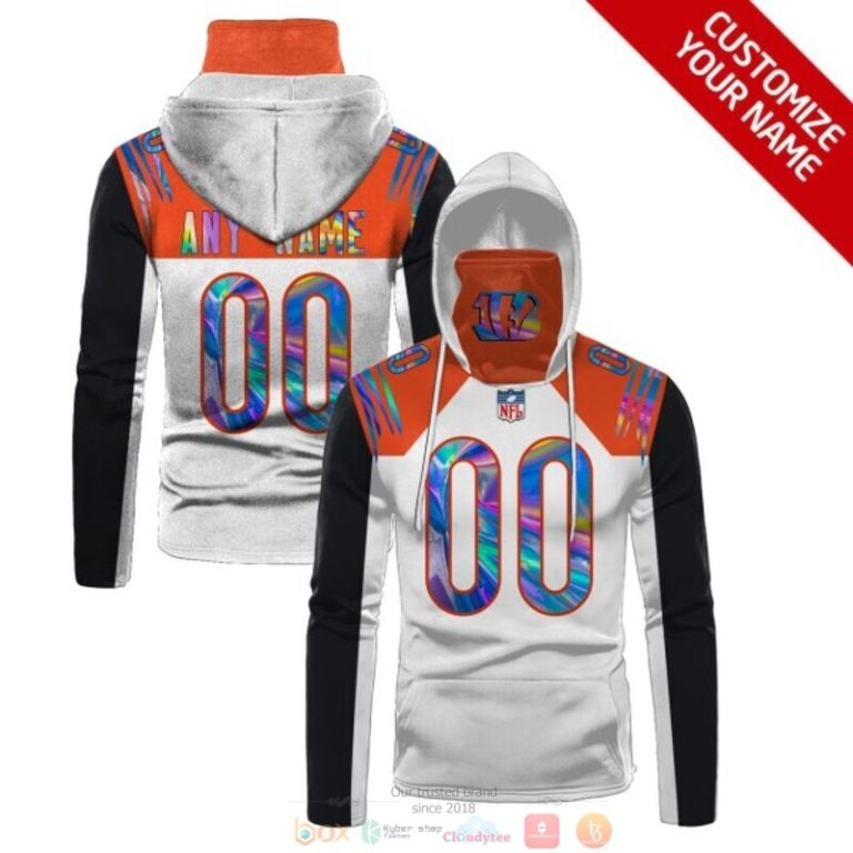 Personalized-Nfl-Cincinnati-Bengals-White-Hologram-Custom-3D-Hoodie-Mask-1
