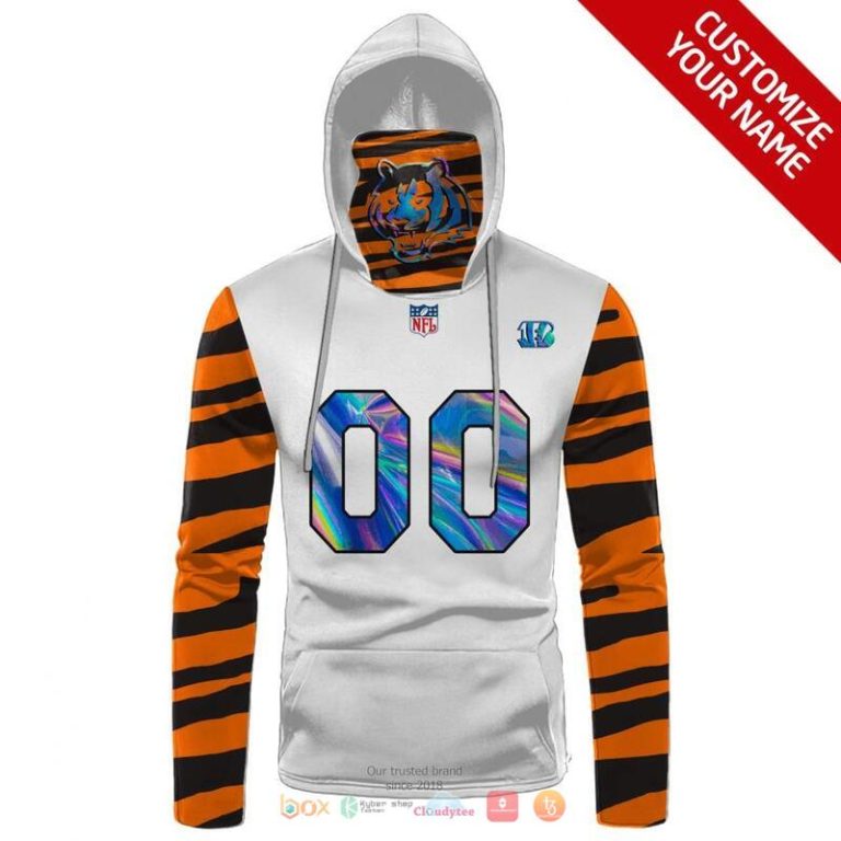 Personalized-Nfl-Cincinnati-Bengals-White-Orange-Stripe-Hologram-Hoodie-Mask-2