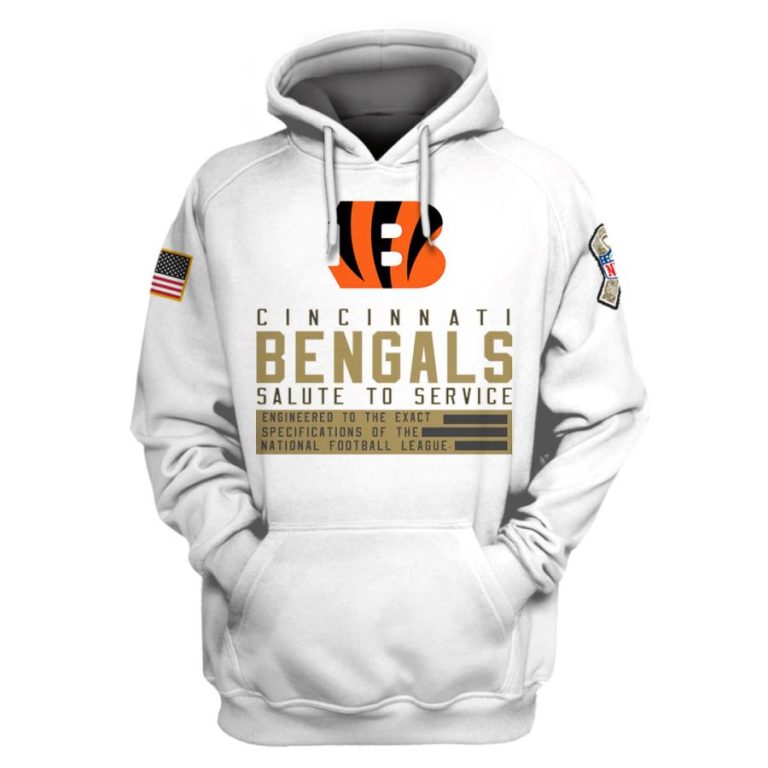Personalized-Nfl-Cincinnati-Bengals-White-Salute-To-Service-3D-Shirt-Hoodie-3