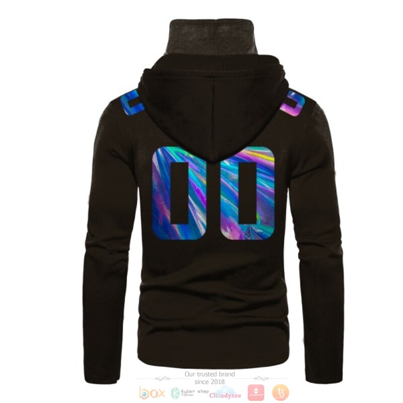 Personalized Nfl Cleveland Browns Black Hologram Custom 3D Hoodie Mask Personalized Nfl Cleveland Browns Black Hologram Custom 3D Hoodie Mask