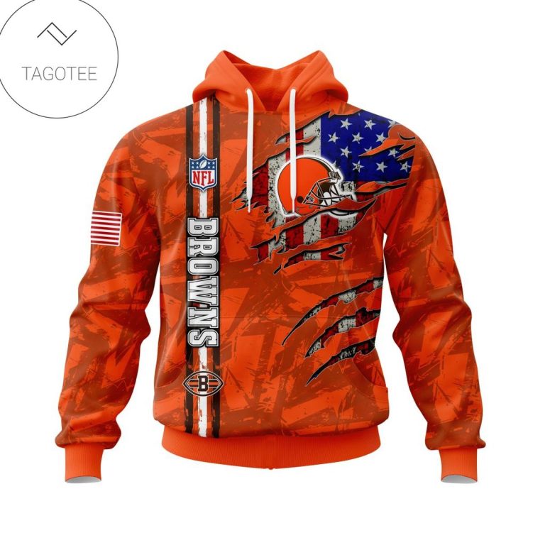 Personalized-Nfl-Cleveland-Browns-Name-Number-With-United-States-Flag-Hoodie-1