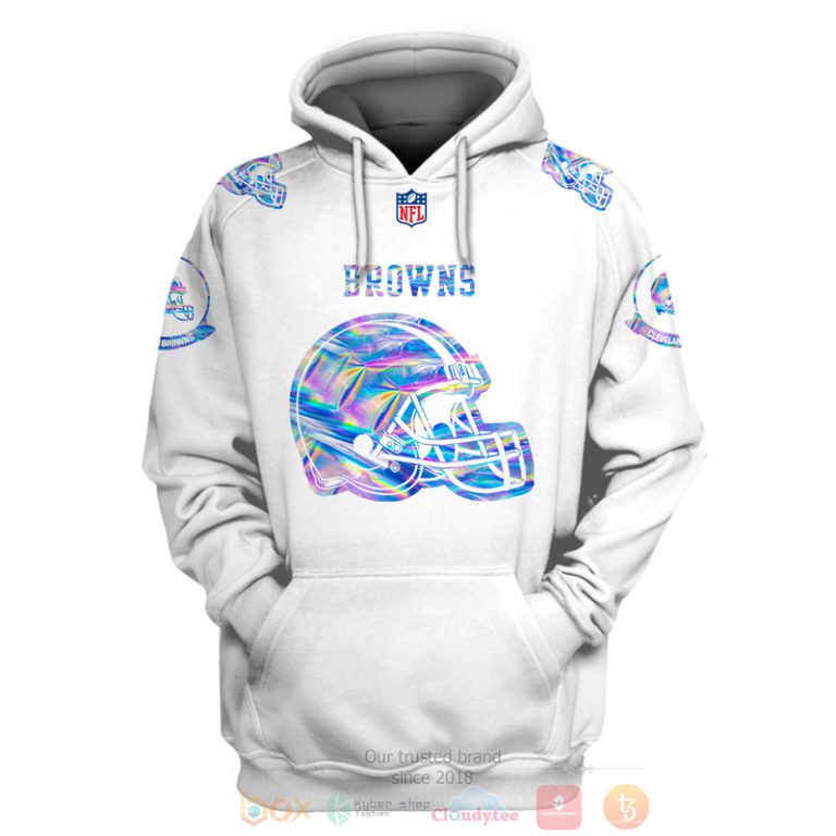 Personalized-Nfl-Cleveland-Browns-White-Hologram-Color-3D-Hoodie-Shirt-3