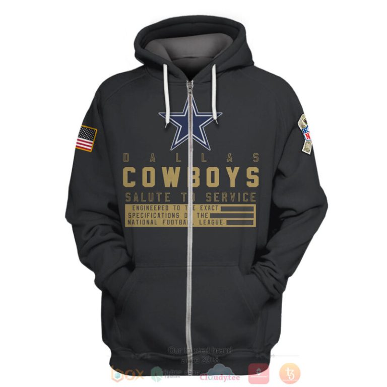 Personalized-Nfl-Dallas-Cowboys-Salute-To-Service-Black-3D-Hoodie-Shirt-2