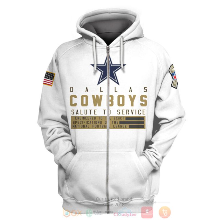 Personalized-Nfl-Dallas-Cowboys-Salute-To-Service-White-3D-Hoodie-Shirt-2