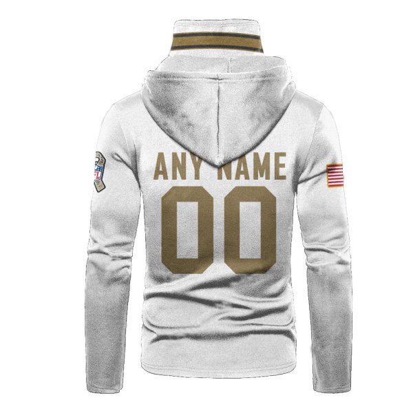 Personalized Nfl Denver Broncos White 3D Hoodie Mask Personalized Nfl Denver Broncos White 3D Hoodie Mask
