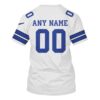 Personalized Nfl Detroit Lions White 3D Shirt