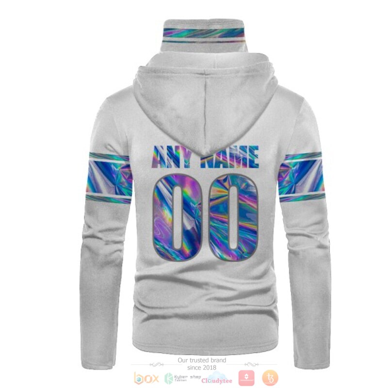 Personalized Nfl Detroit Lions White Hologram Custom 3D Hoodie Mask Personalized Nfl Detroit Lions White Hologram Custom 3D Hoodie Mask