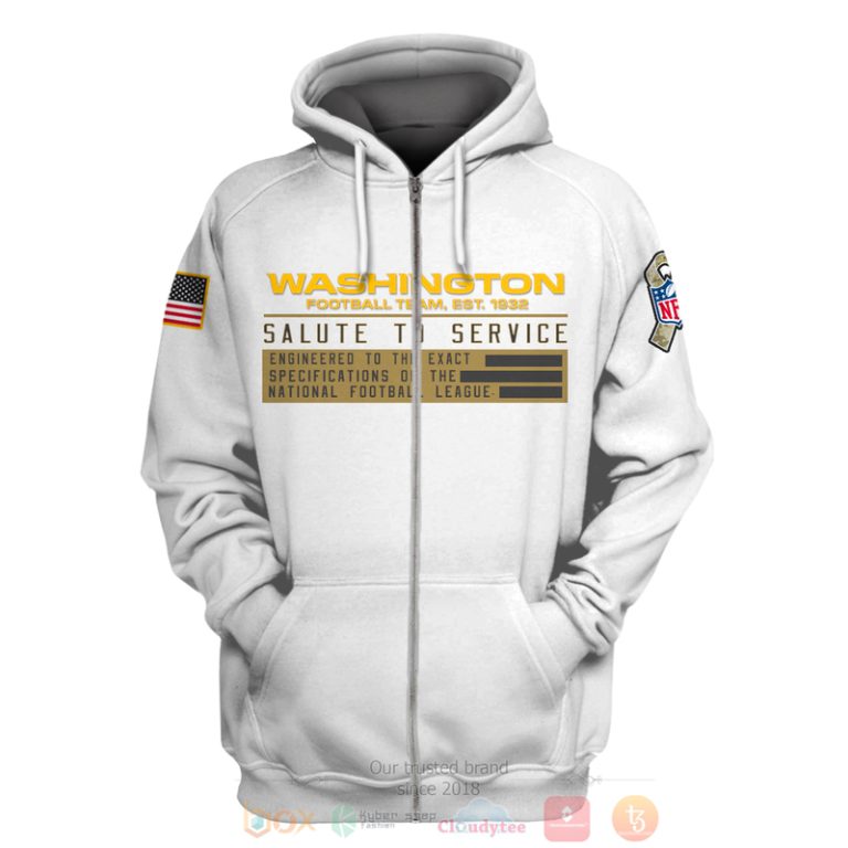 Personalized-Nfl-Football-Washington-Football-Team-Est-1932-Salute-To-Service-White-3D-Hoodie-Shirt-2