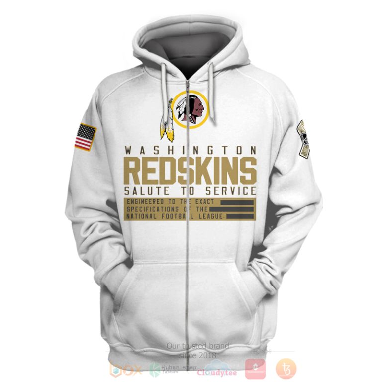 Personalized-Nfl-Football-Washington-Redskins-Salute-To-Service-White-3D-Hoodie-Shirt-2