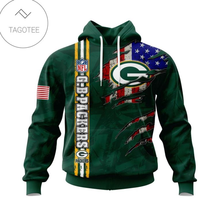 Personalized-Nfl-Green-Bay-Packers-Name-Number-With-United-States-Flag-Hoodie-1