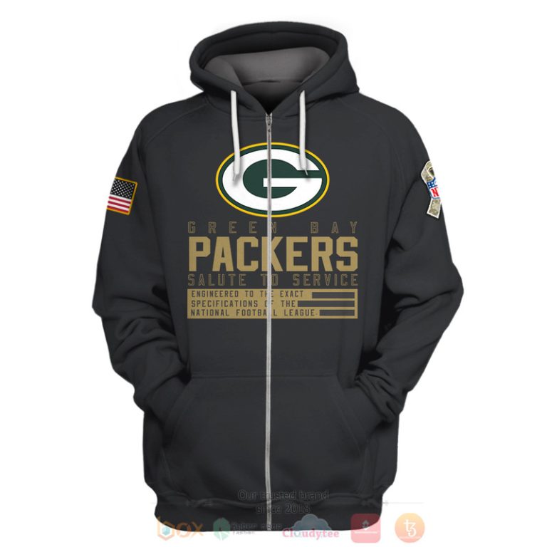 Personalized-Nfl-Green-Bay-Packers-Salute-To-Service-Black-3D-Hoodie-Shirt-2