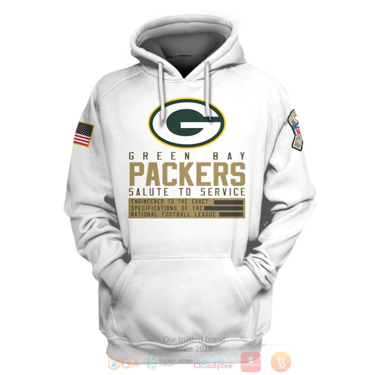 Personalized-Nfl-Green-Bay-Packers-Salute-To-Service-White-3D-Hoodie-Shirt-3