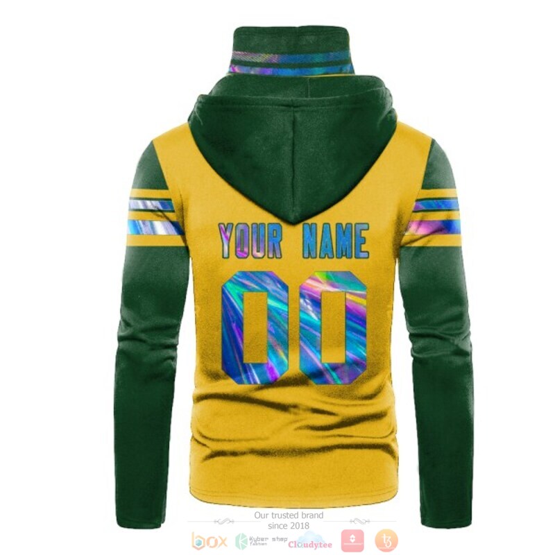 Personalized Nfl Green Bay Packers Yellow Green Custom 3D Hoodie Mask Personalized Nfl Green Bay Packers Yellow Green Custom 3D Hoodie Mask