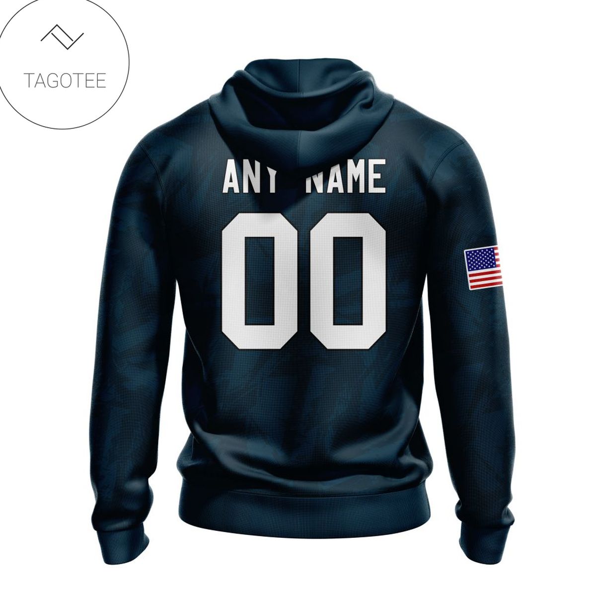 Personalized Nfl Houston Texans Name & Number With United States Flag Hoodie Personalized Nfl Houston Texans Name & Number With United States Flag Hoodie