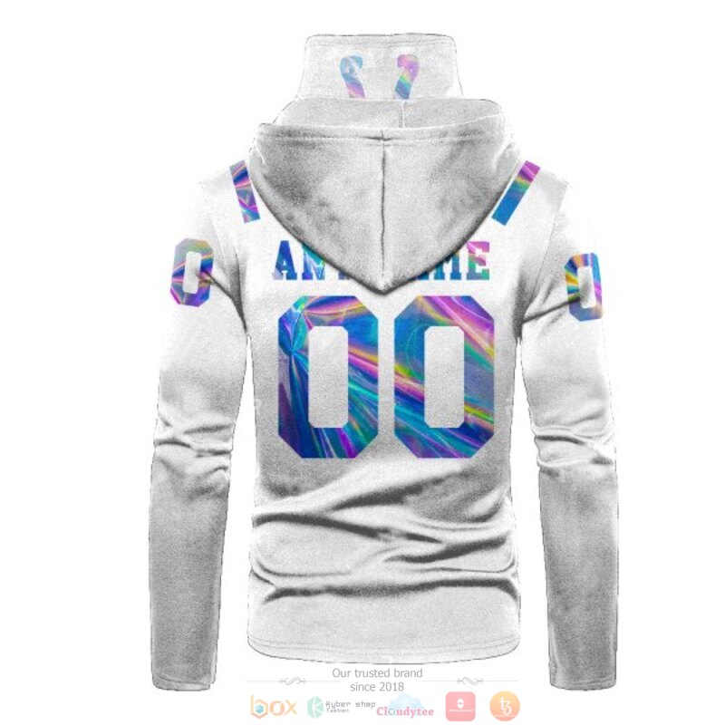 Personalized Nfl Indianapolis Colts White Custom 3D Hoodie Mask Personalized Nfl Indianapolis Colts White Custom 3D Hoodie Mask