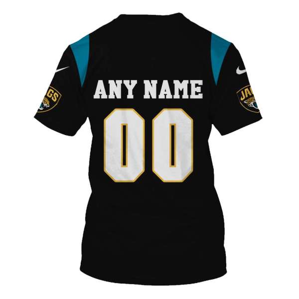 Personalized Nfl Jacksonville Jaguars Black 3D Shirt Personalized Nfl Jacksonville Jaguars Black 3D Shirt