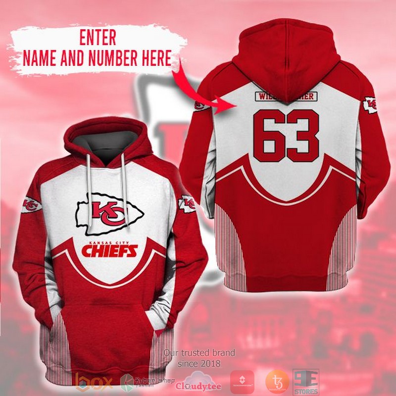 Personalized Nfl Kansas City Chiefs Custom 3D Hoodie Personalized Nfl Kansas City Chiefs Custom 3D Hoodie