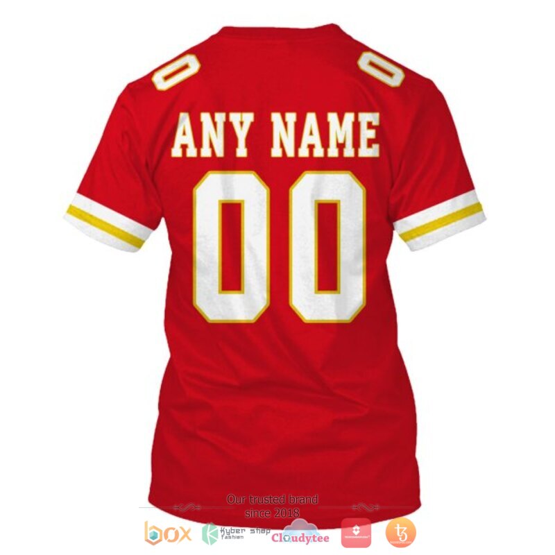 Personalized Nfl Kansas City Chiefs Red Custom 3D Shirt Personalized Nfl Kansas City Chiefs Red Custom 3D Shirt