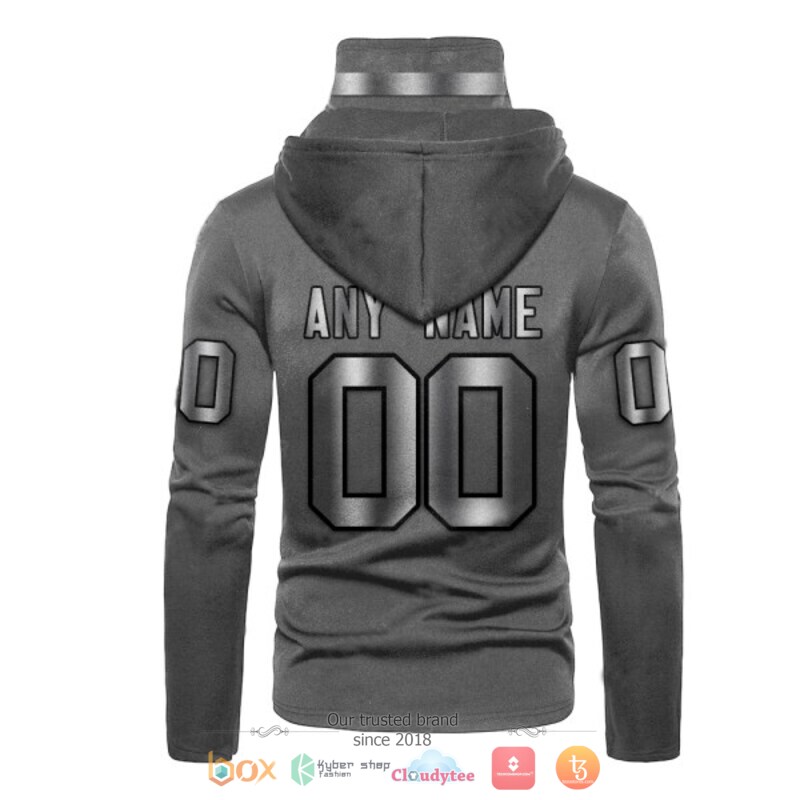 Personalized Nfl Las Vegas Raiders Dark Grey Custom 3D Hoodie Mask Personalized Nfl Las Vegas Raiders Dark Grey Custom 3D Hoodie Mask