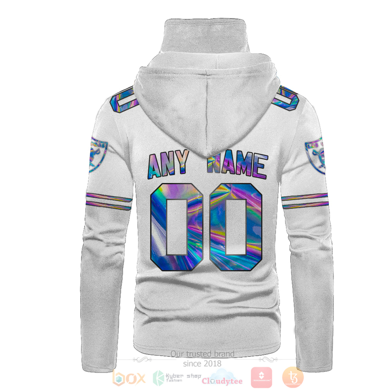 Personalized Nfl Las Vegas Raiders Hologram Color Personalized 3D Hoodie Mask Personalized Nfl Las Vegas Raiders Hologram Color Personalized 3D Hoodie Mask