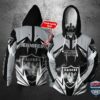 Personalized Nfl Las Vegas Raiders Lightning Gaiter 3D Hoodie