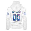 Personalized Nfl Las Vegas Raiders White Hologram Color 3D Hoodie Mask