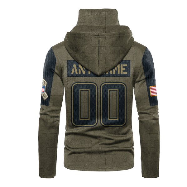 Personalized Nfl Los Angeles Chargers 3D Hoodie Mask Personalized Nfl Los Angeles Chargers 3D Hoodie Mask