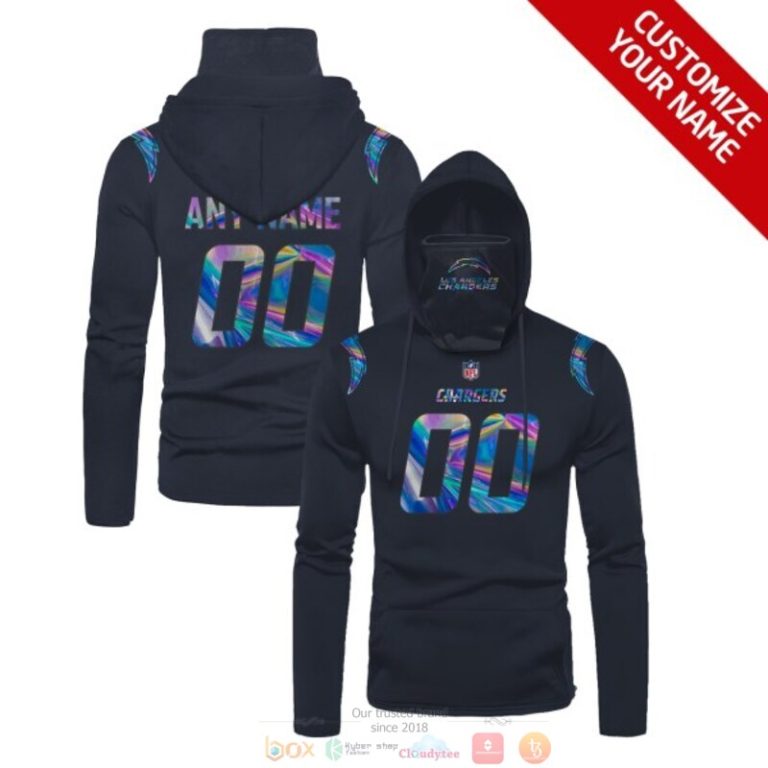 Personalized-Nfl-Los-Angeles-Chargers-Black-Custom-3D-Hoodie-Mask-1