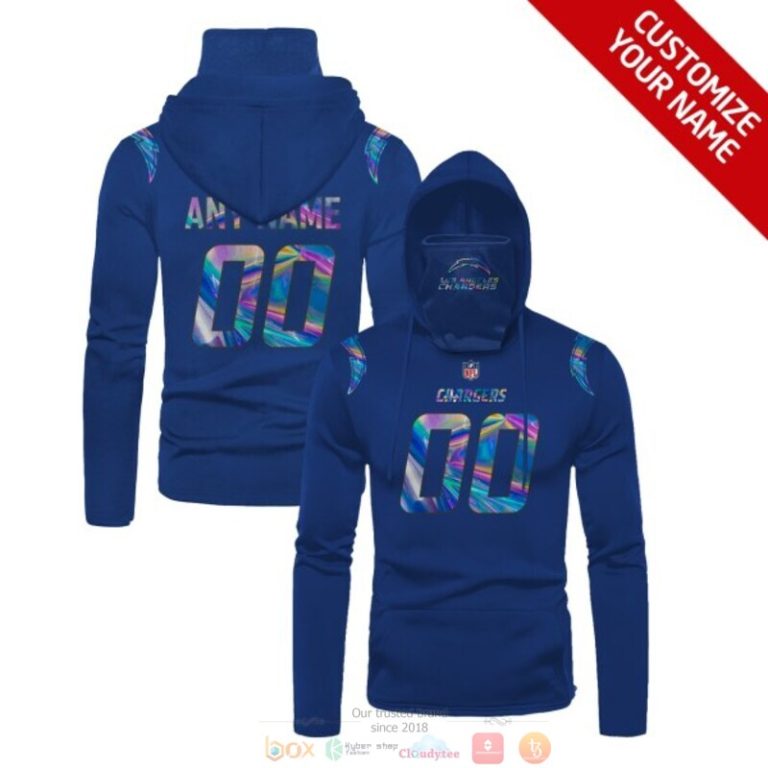Personalized-Nfl-Los-Angeles-Chargers-Blue-Custom-3D-Hoodie-Mask-1