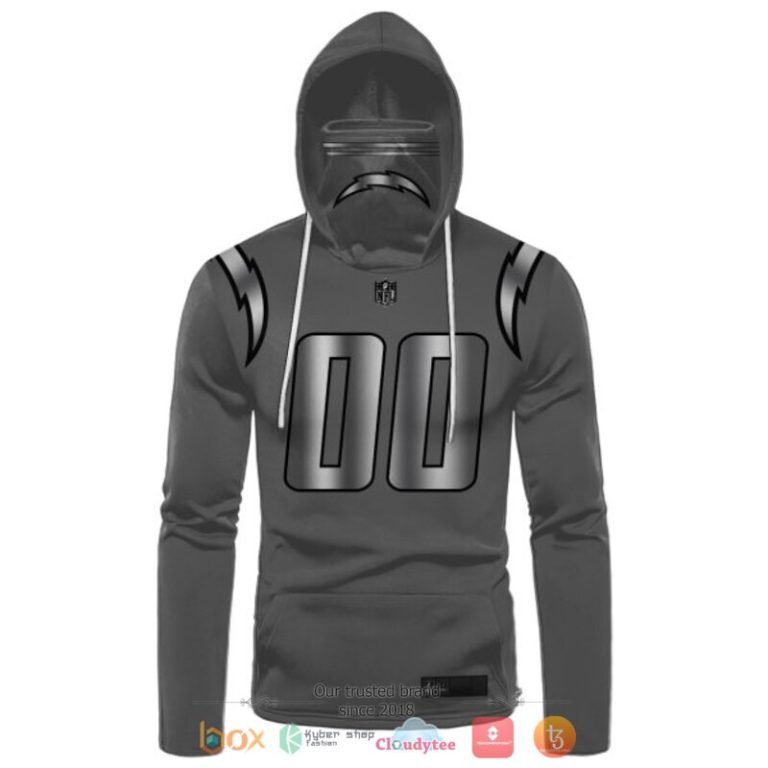 Personalized-Nfl-Los-Angeles-Chargers-Dark-Grey-Custom-3D-Hoodie-Mask-2
