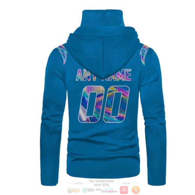 Personalized Nfl Los Angeles Chargers Powder Blue Custom 3D Hoodie Mask Personalized Nfl Los Angeles Chargers Powder Blue Custom 3D Hoodie Mask