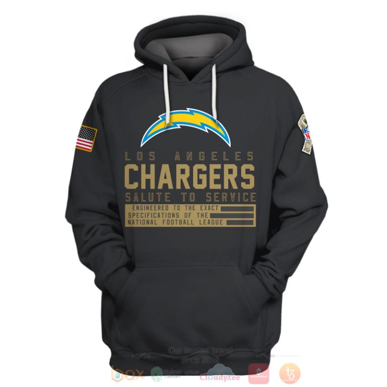 Personalized-Nfl-Los-Angeles-Chargers-Salute-To-Service-Black-3D-Hoodie-Shirt-3