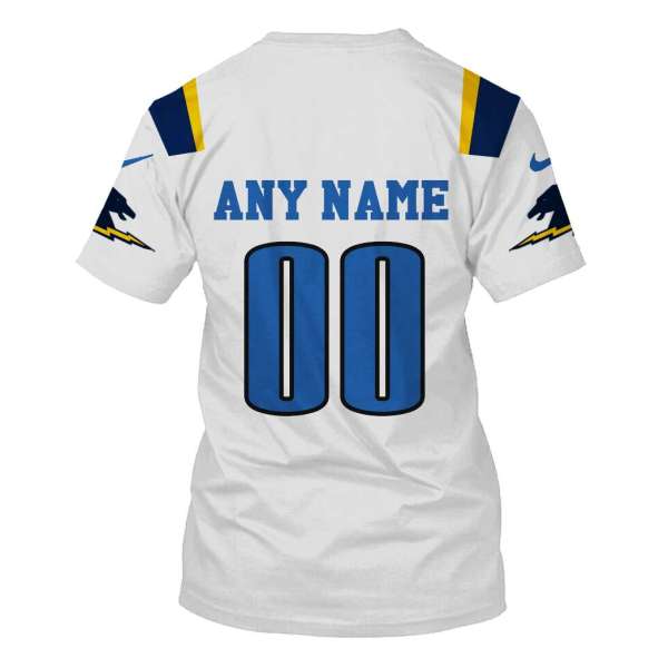 Personalized Nfl Los Angeles Chargers White 3D Shirt Personalized Nfl Los Angeles Chargers White 3D Shirt